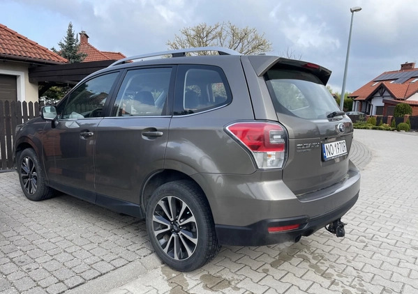 Subaru Forester cena 85000 przebieg: 98500, rok produkcji 2017 z Olsztyn małe 67